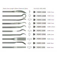Miracle Radian Diamond Files RDFC-150S